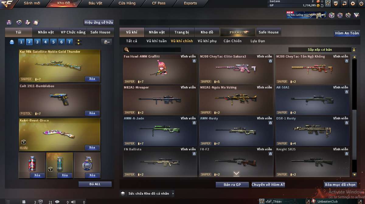 shop acc cf uy tin gia re